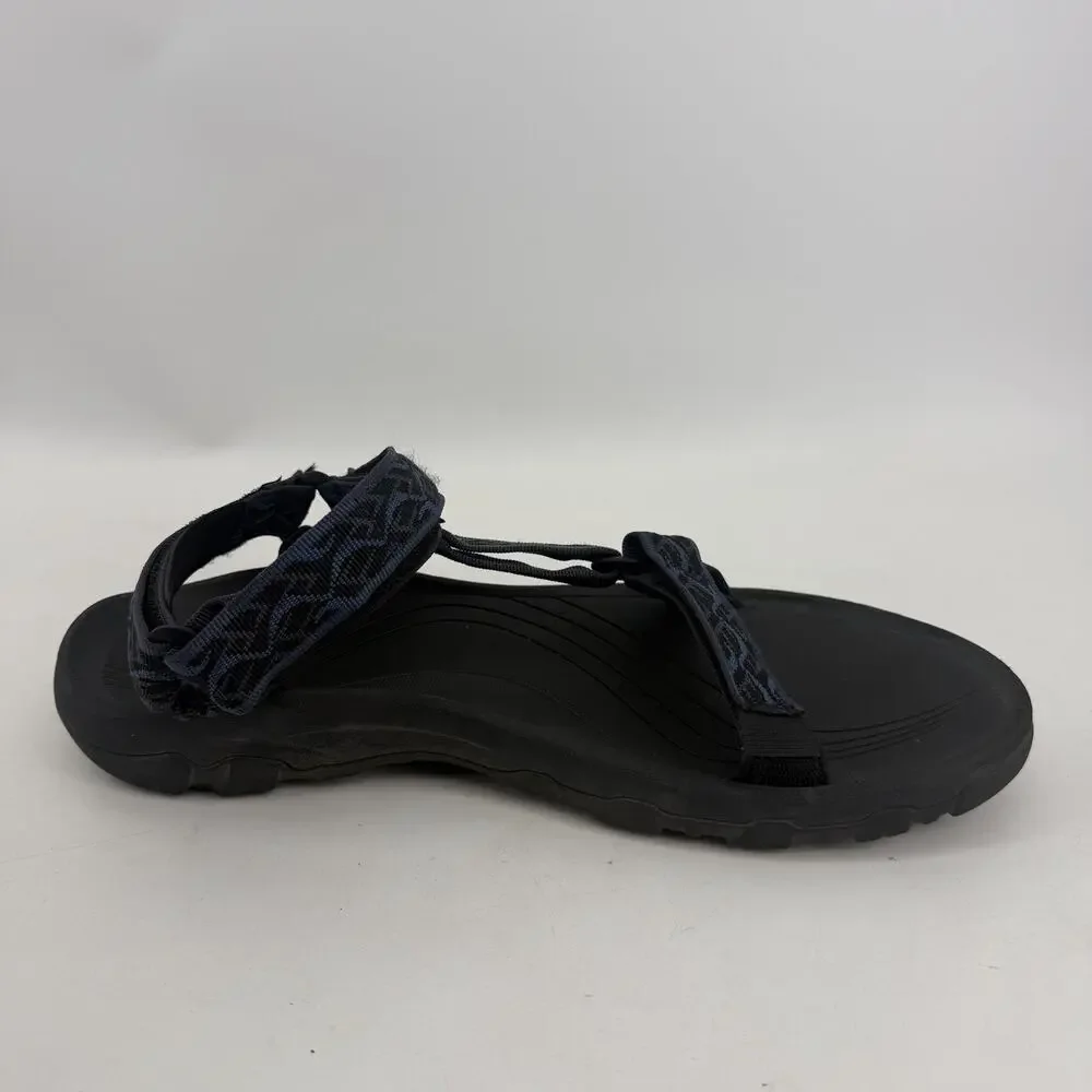 Teva Sandals Mens Size 13 Black Blue Hiking Sport Strap Shoes 1093379 FU1123L